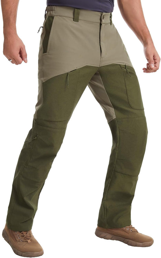 BASSDASH Splice-LW Men's Hunting Pants with Knee Pads, Water Resistant