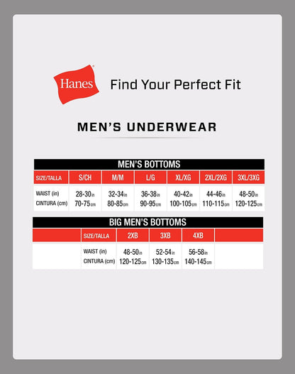 Hanes Men's Bikini Underwear Pack, 6-Pack, Sexy Men's Underwear, Ultra-Soft Stretch Cotton Bikini Briefs, Wicking