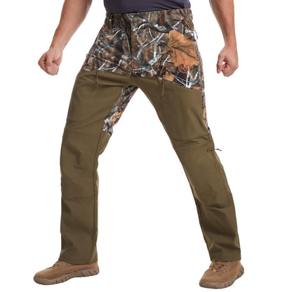 BASSDASH Splice-LW Men's Hunting Pants with Knee Pads, Water Resistant
