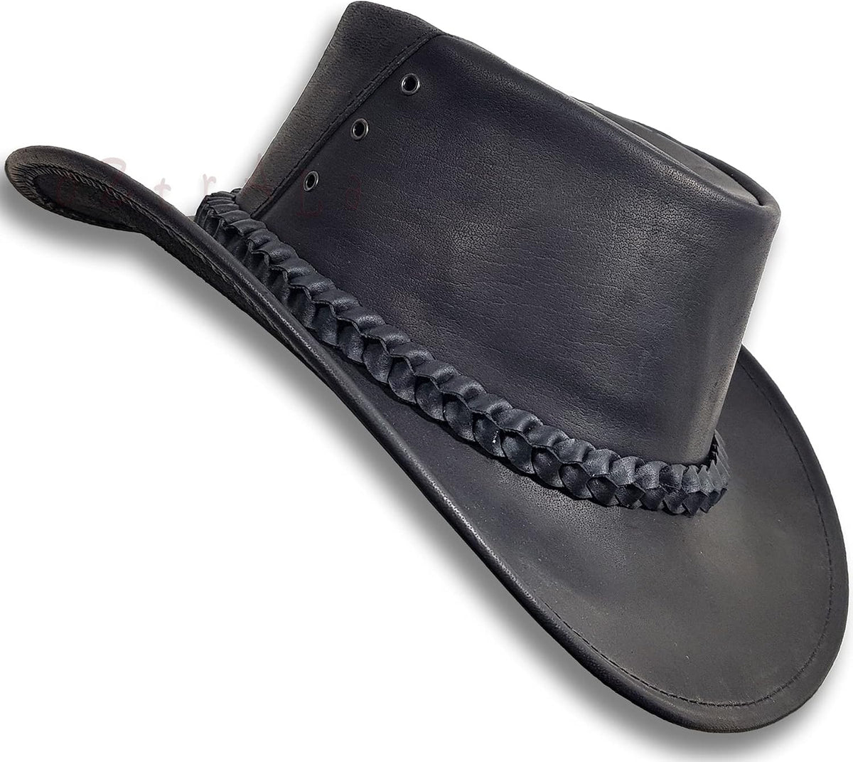 Oztrala Buffalo Leather Hat Australian Outback Western Cowboy Mesh Mens Womens Kids Jacaru Black Brown Tan HLBS HLBB